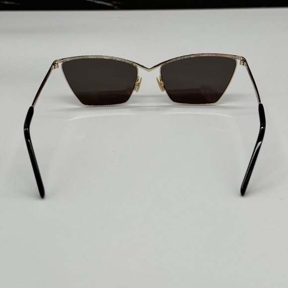 NEW SL637 003 SAINT LAURENT GOLD WOMEN SUNGLASSES SL 637 001 SAINT LAURENT - Picture 7 of 11